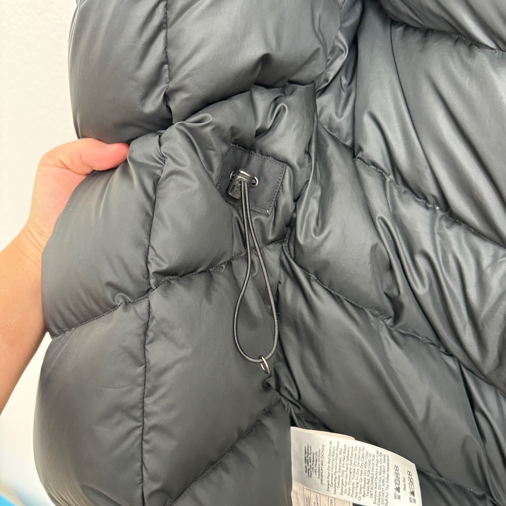 Eddie Bauer Black WeatherEdge Down Parka Winter Coat Jacket M - Picture 6 of 14